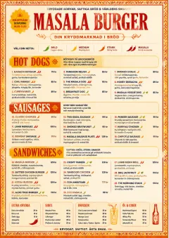 Spice Market Bold menu template preview