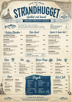 Coastal Regional menu template preview