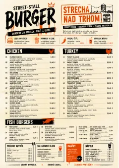 Street Stall Energy menu template preview