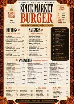 Spice Market Bold menu template preview