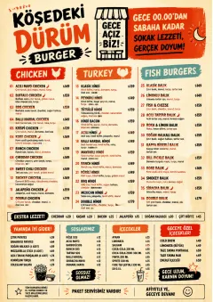 Street Stall Energy menu template preview