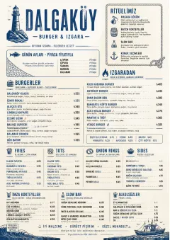 Coastal Regional menu template preview