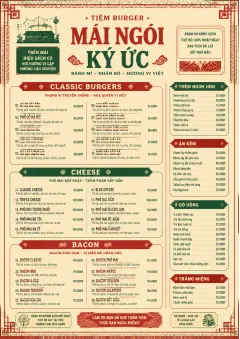 Heritage Tradition menu template preview