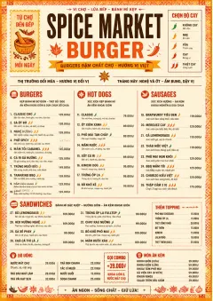 Spice Market Bold menu template preview
