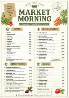 Farmers Market menu template preview