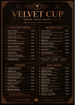 Speakeasy Leather menu template preview