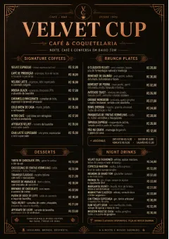 Speakeasy Leather menu template preview