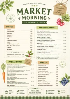 Farmers Market menu template preview