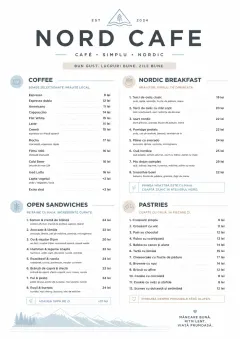 Nordic Clean menu template preview