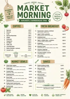 Farmers Market menu template preview