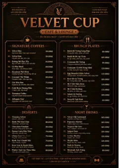 Speakeasy Leather menu template preview
