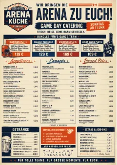 Sports Arena Energy menu template preview
