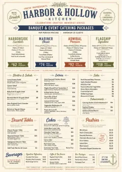 Banquet Catering menu template preview