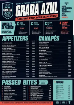 Sports Arena Energy menu template preview