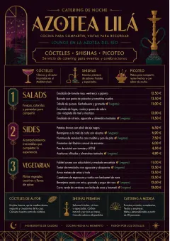 Lounge Velvet menu template preview