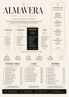 Banquet Catering menu template preview