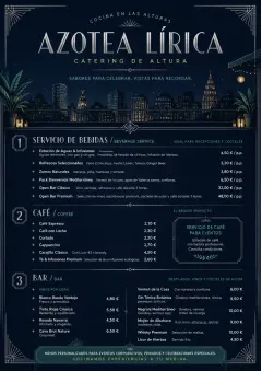 Rooftop Skyline menu template preview