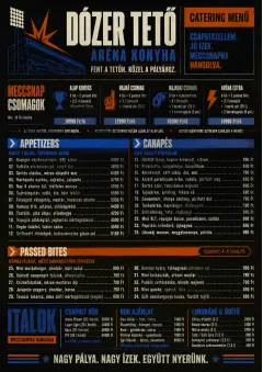 Sports Arena Energy menu template preview