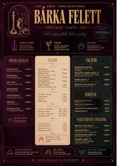 Lounge Velvet menu template preview