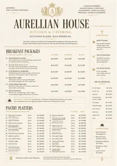 Grand Hotel Classic menu template preview