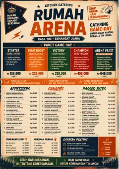 Sports Arena Energy menu template preview