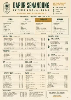 Banquet Catering menu template preview