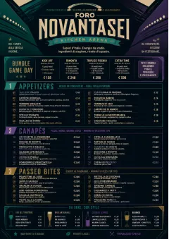 Sports Arena Energy menu template preview