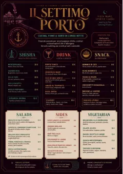Lounge Velvet menu template preview
