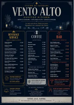 Rooftop Skyline menu template preview