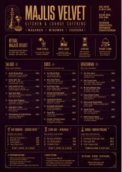 Lounge Velvet menu template preview