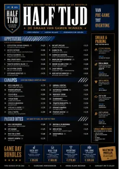 Sports Arena Energy menu template preview