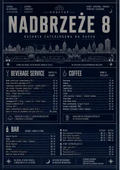 Rooftop Skyline menu template preview