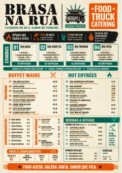 Food Truck Bold menu template preview