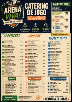 Sports Arena Energy menu template preview