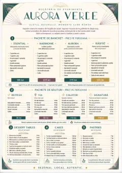 Banquet Catering menu template preview