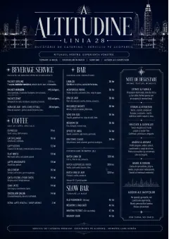 Rooftop Skyline menu template preview
