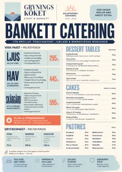 Banquet Catering menu template preview
