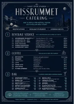 Rooftop Skyline menu template preview