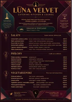 Lounge Velvet menu template preview