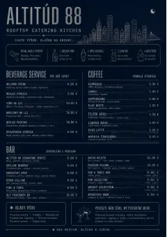 Rooftop Skyline menu template preview