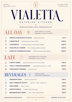 Lobby Service Card menu template preview
