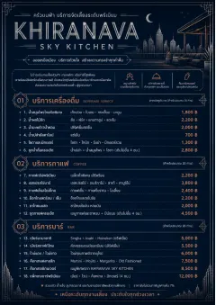Rooftop Skyline menu template preview