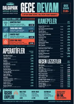 Sports Arena Energy menu template preview