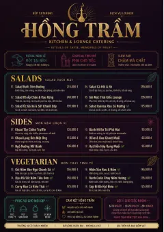Lounge Velvet menu template preview