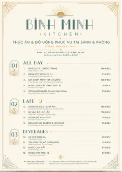 Lobby Service Card menu template preview