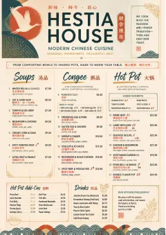 Modern Fusion menu template preview