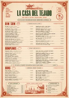 Heritage Tradition menu template preview