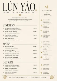 Chef Carte Brève menu template preview