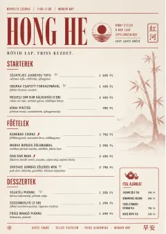 Chef Carte Brève menu template preview