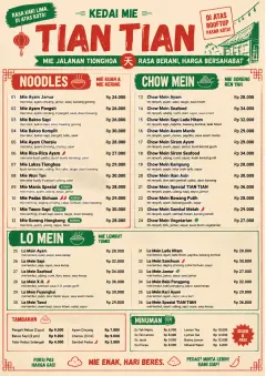 Street Stall Energy menu template preview